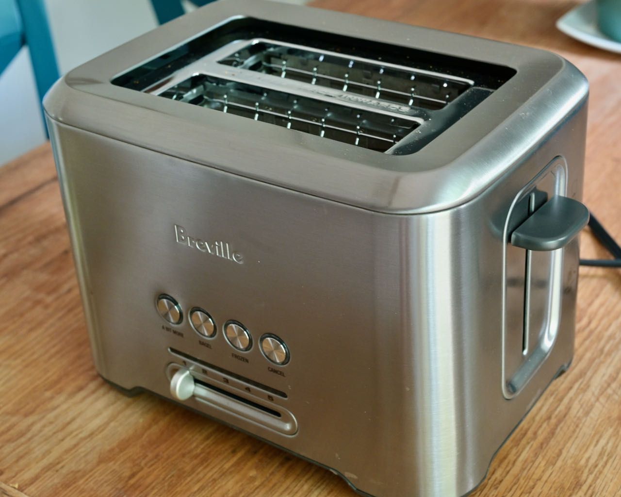 A shiny Breville toaster